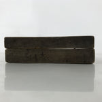 Japanese Wooden Carved Kashigata Cake Mold Vtg Sweet Wagashi Scroll Frame Kg685