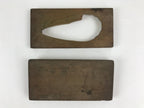 Japanese Wooden Carved Kashigata Cake Mold Vtg Sweet Wagashi Shrimp Kg472