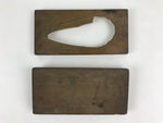 Japanese Wooden Carved Kashigata Cake Mold Vtg Sweet Wagashi Shrimp Kg472