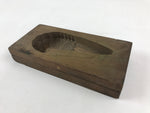 Japanese Wooden Carved Kashigata Cake Mold Vtg Sweet Wagashi Shrimp Kg472