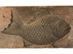 Japanese Wooden Carved Kashigata Cake Mold Vtg Sweet Wagashi Tai Fish Kg506