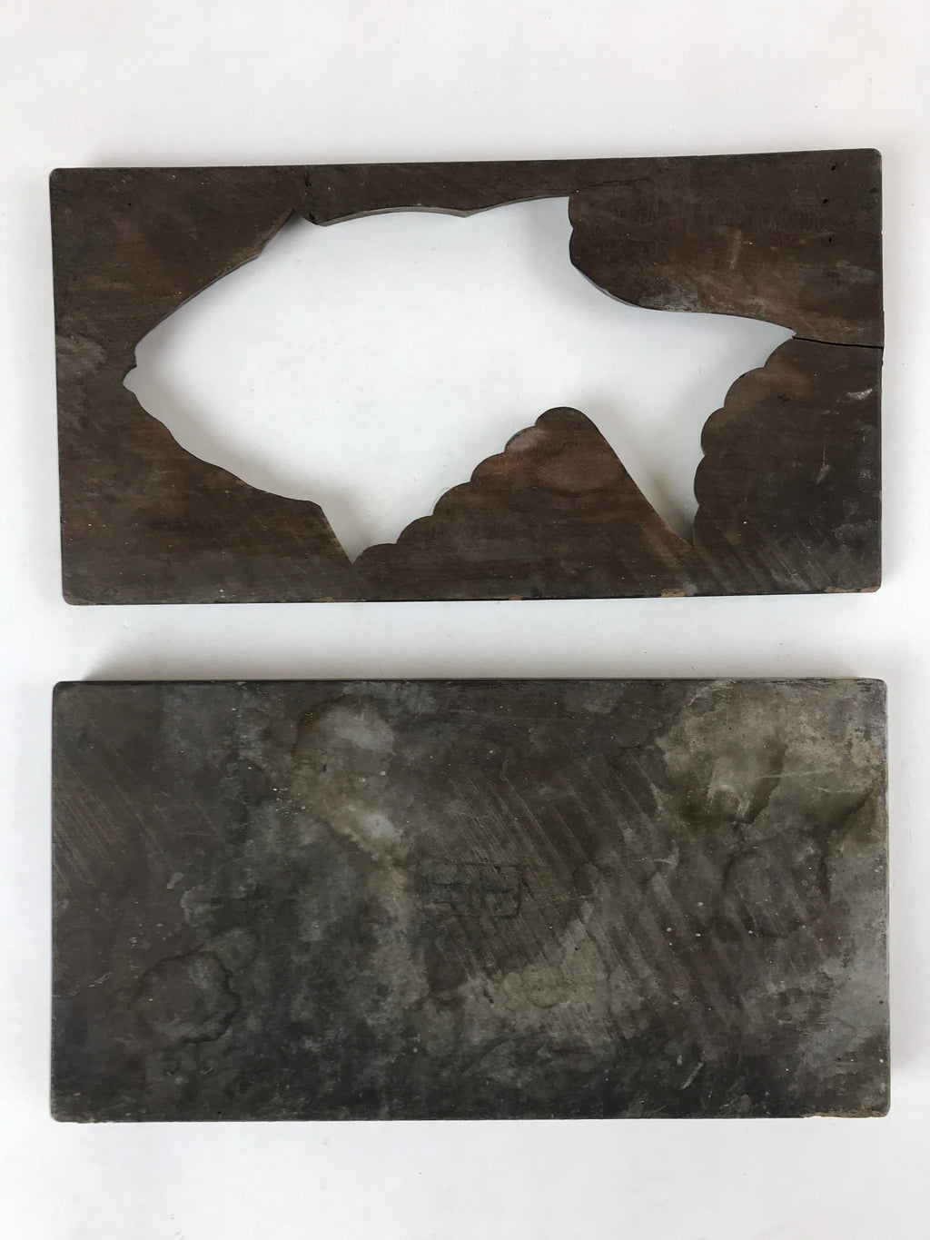 Japanese Wooden Carved Kashigata Cake Mold Vtg Sweet Wagashi Tai Fish Kg506