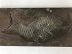 Japanese Wooden Carved Kashigata Cake Mold Vtg Sweet Wagashi Tai Fish Kg507