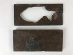 Japanese Wooden Carved Kashigata Cake Mold Vtg Sweet Wagashi Tai Fish Kg507