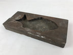 Japanese Wooden Carved Kashigata Cake Mold Vtg Sweet Wagashi Tai Fish Kg507