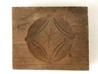Japanese Wooden Carved Kashigata Cake Mold Vtg Sweet Wagashi Temari Ball Kg519