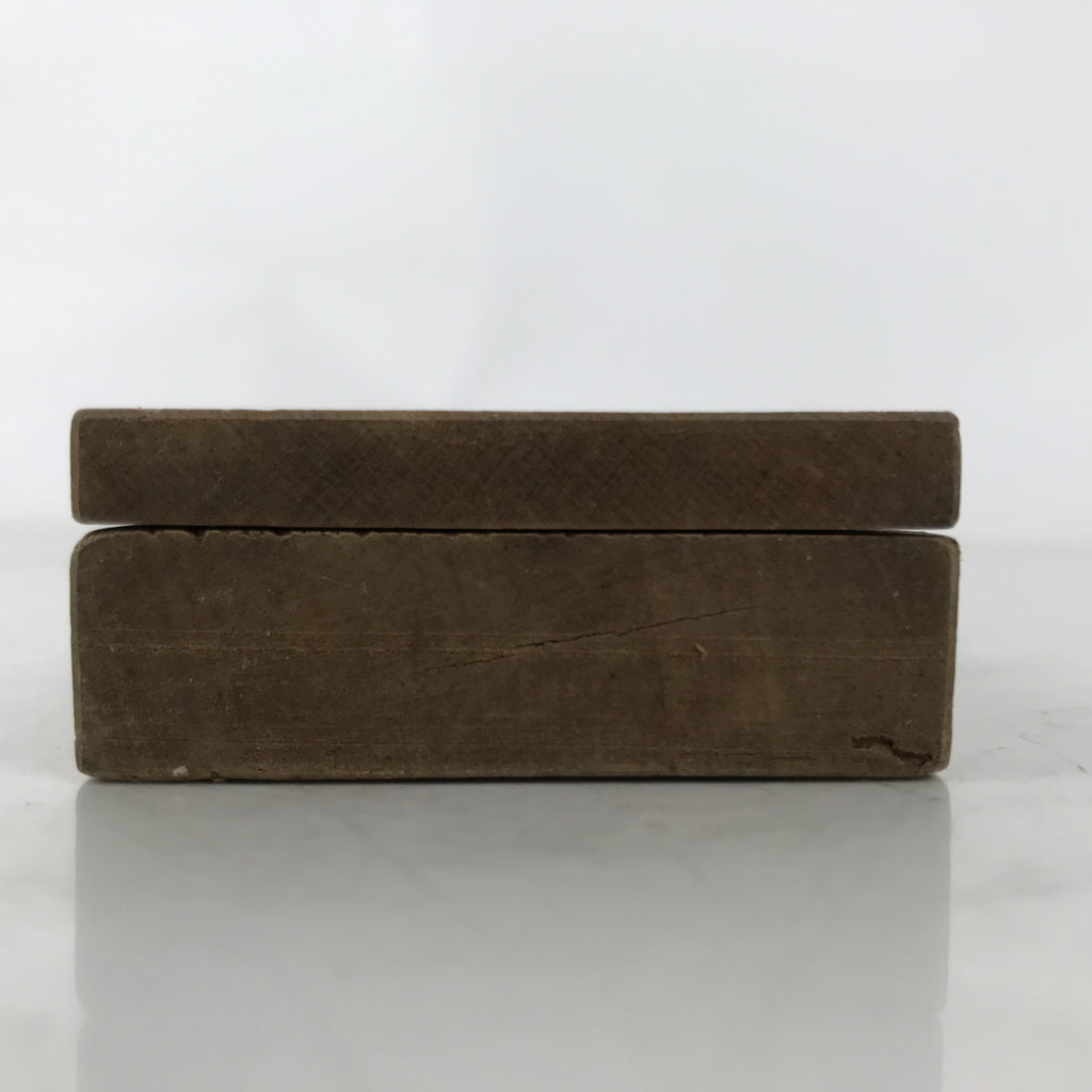 Japanese Wooden Carved Kashigata Cake Mold Vtg Sweet Wagashi Temple Kanji Kg718