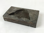 Japanese Wooden Carved Kashigata Cake Mold Vtg Sweet Wagashi Tsuru Crane Kg490