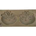 Japanese Wooden Carved Kashigata Cake Mold Vtg Sweet Wagashi Turnip Kabura Kg631