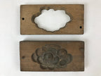 Japanese Wooden Carved Kashigata Cake Mold Vtg Sweet Wagashi Ume Plum Kg487