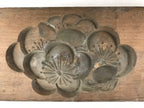 Japanese Wooden Carved Kashigata Cake Mold Vtg Sweet Wagashi Ume Plum Kg487