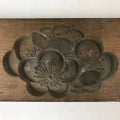 Japanese Wooden Carved Kashigata Cake Mold Vtg Sweet Wagashi Ume Plum Kg487