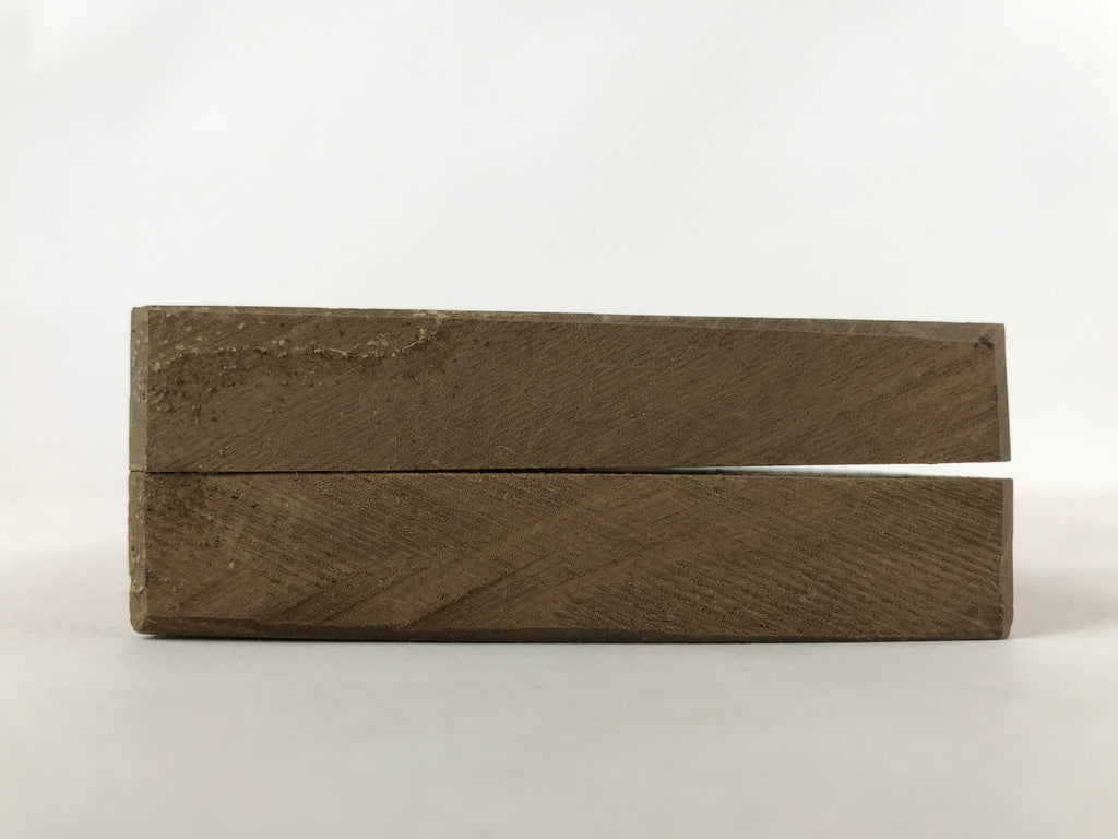 Japanese Wooden Carved Kashigata Cake Mold Vtg Sweet Wagashi Warabi Ferns Kg529