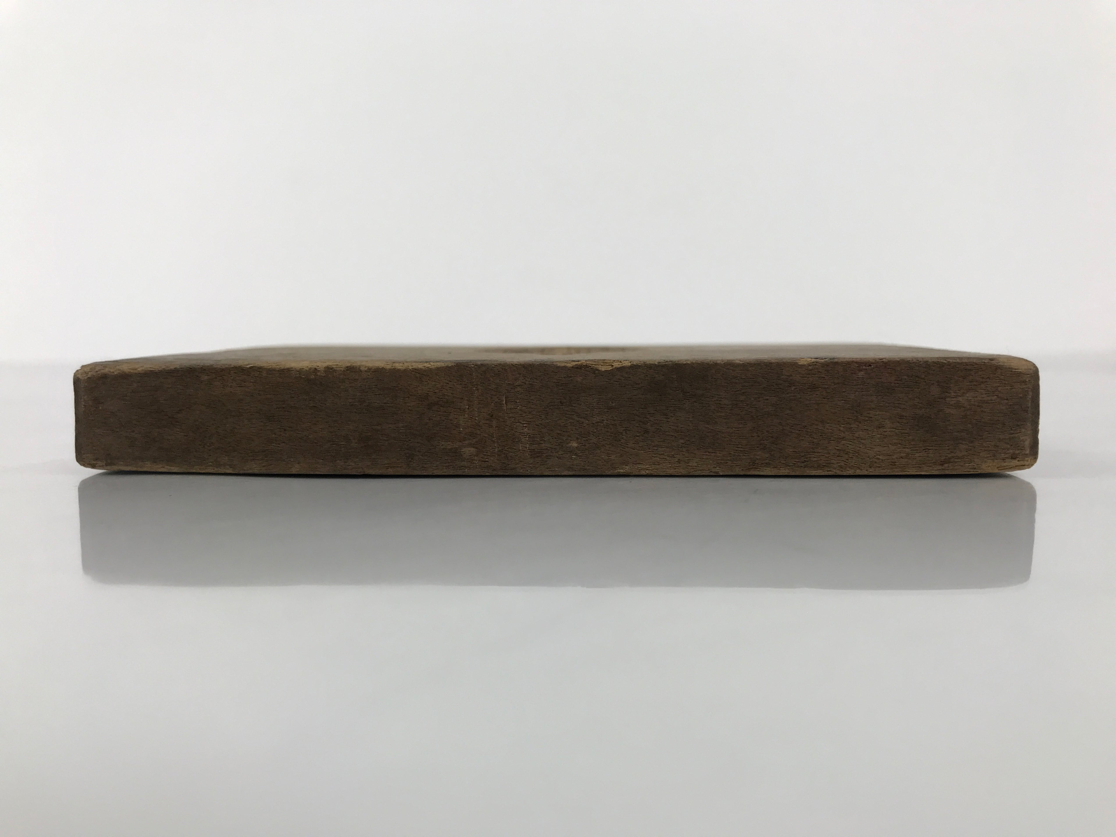 Japanese Wooden Carved Kashigata Cake Mold Vtg Sweets Wagashi Plant Leaf Kg797