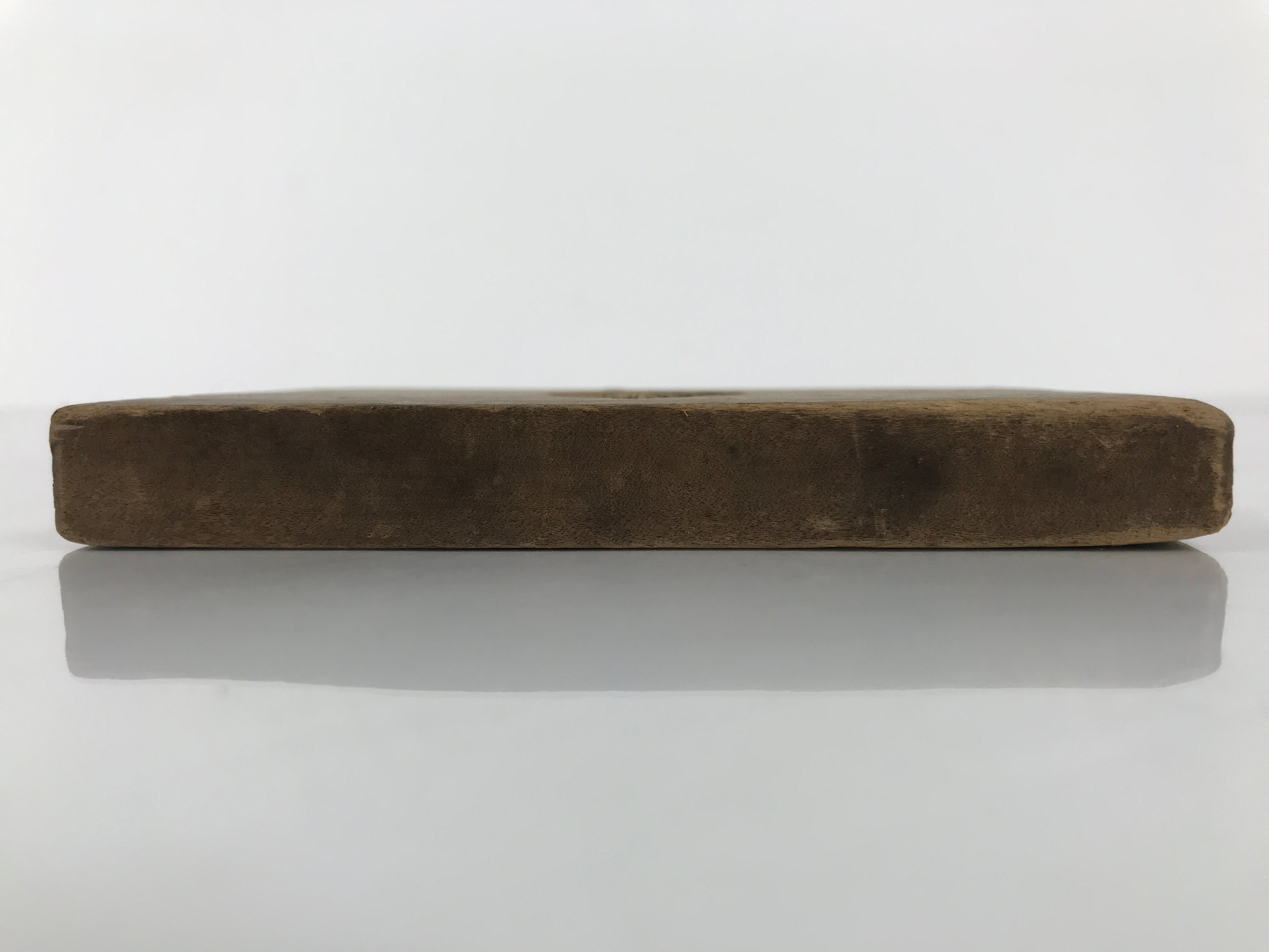Japanese Wooden Carved Kashigata Cake Mold Vtg Sweets Wagashi Plant Leaf Kg797