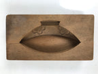 Japanese Wooden Carved Kashigata Cake Mold Vtg Wagashi Cherry Blossom Bowl Kg647