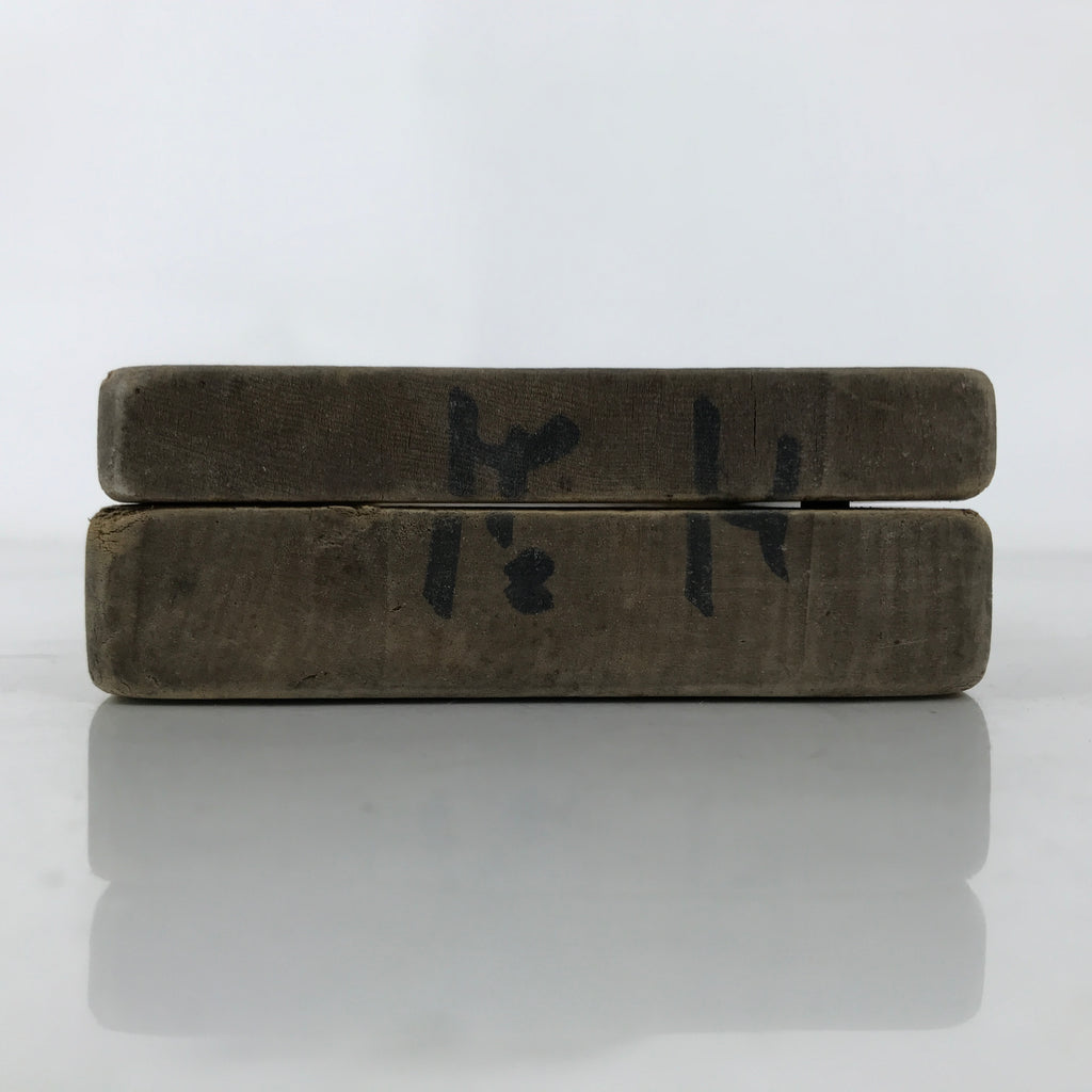 Japanese Wooden Carved Kashigata Cake Mold Vtg Wagashi Ebi Shrimp Prawn Kg648