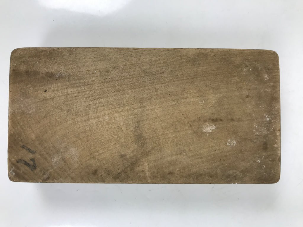 Japanese Wooden Carved Kashigata Cake Mold Vtg Wagashi Ebi Shrimp Prawn Kg648