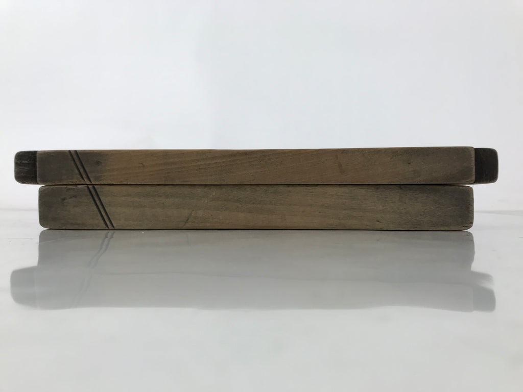 Japanese Wooden Carved Kashigata Cake Mold Vtg Wagashi Ebi Shrimp Prawn Kg707