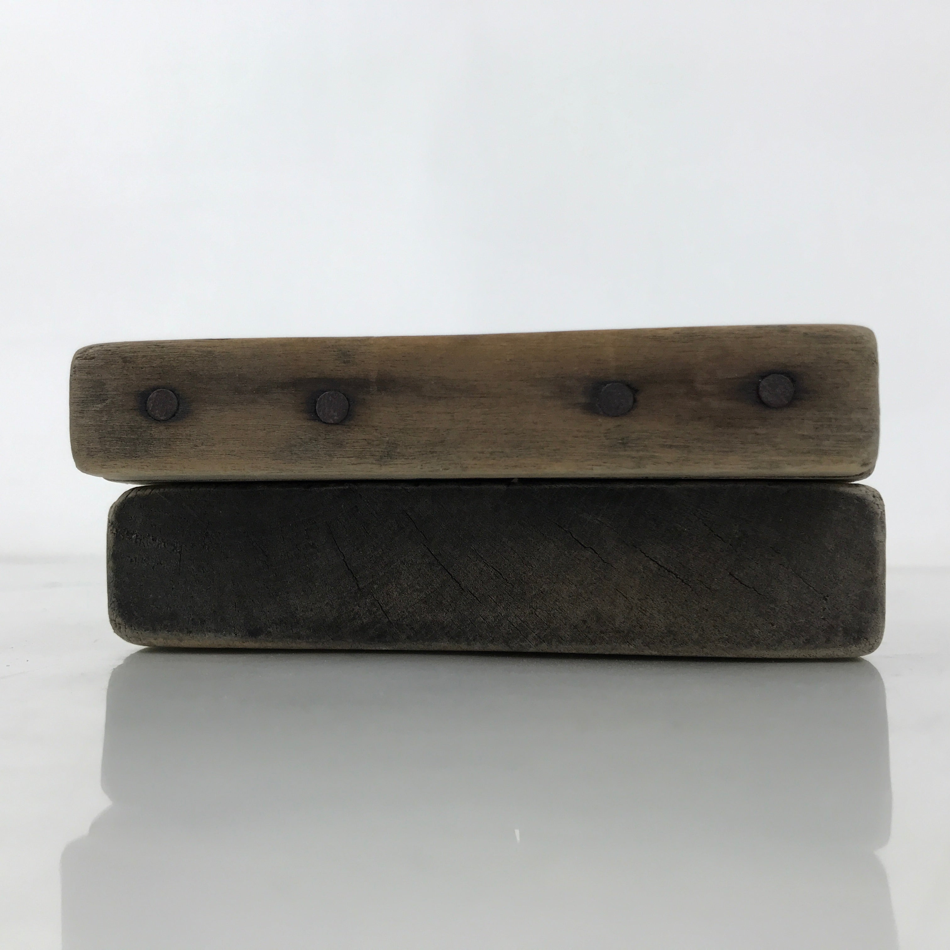 Japanese Wooden Carved Kashigata Cake Mold Vtg Wagashi Ebi Shrimp Prawn Kg707