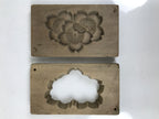 Japanese Wooden Carved Kashigata Cake Mold Wagashi Cherry Blossoms Sakura Kg646