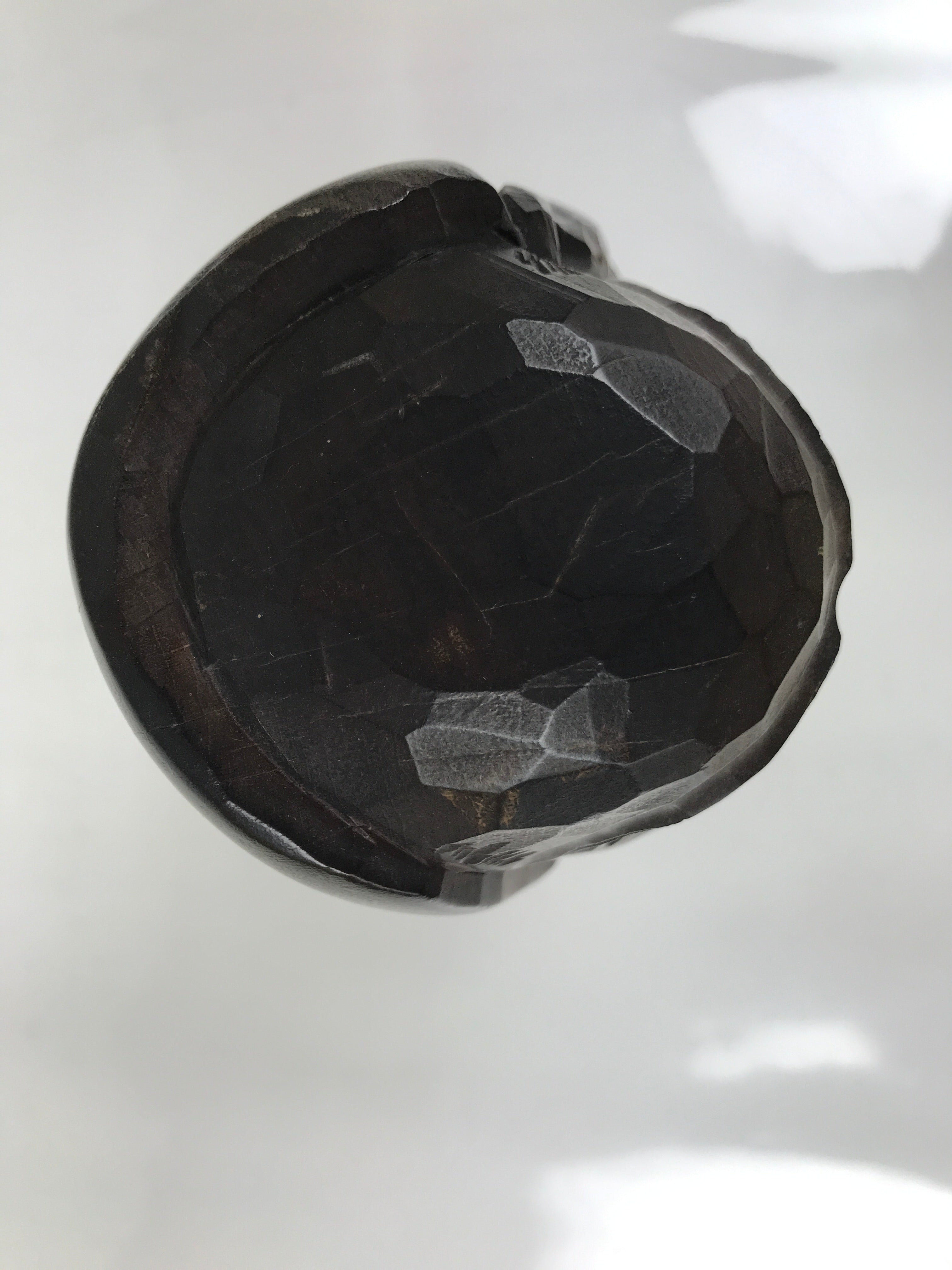 Japanese Wooden Carved Statue Vtg Daruma Bodhidharma Buddhist Brown ST66