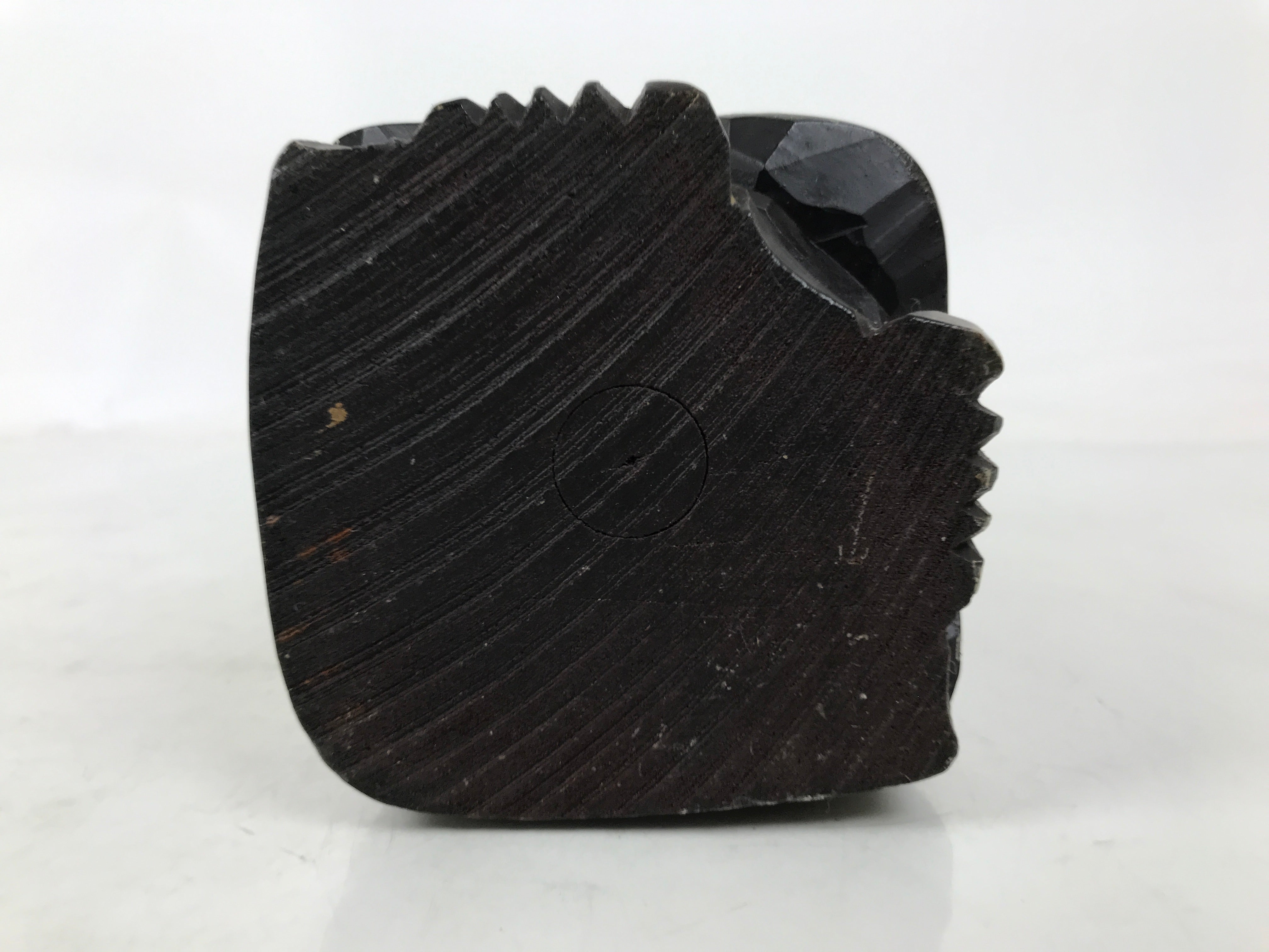 Japanese Wooden Carved Statue Vtg Daruma Bodhidharma Buddhist Brown ST66