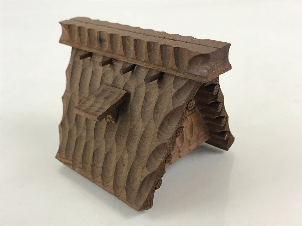 Japanese Wooden Case Vtg Hida Takayana High Roof House Traditional Folk Craft B