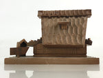 Japanese Wooden Case Vtg Hida Takayana High Roof House Traditional Folk Craft B