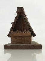Japanese Wooden Case Vtg Hida Takayana High Roof House Traditional Folk Craft B