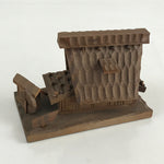 Japanese Wooden Case Vtg Hida Takayana High Roof House Traditional Folk Craft B