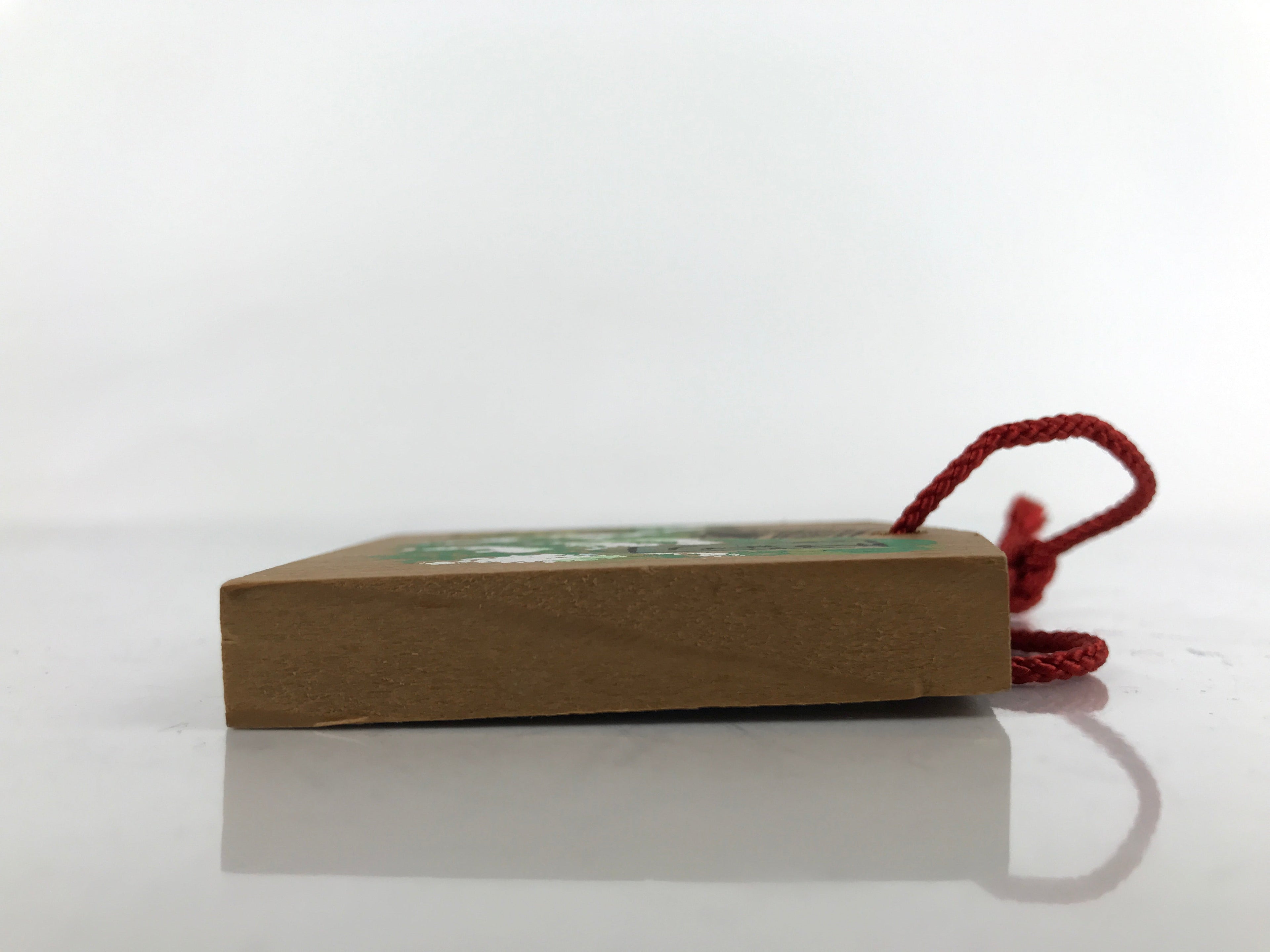 Japanese Wooden Charm Plaque Ema Vtg Tokoji Temple Buddhist Zen Souvenir EM88