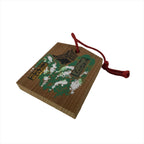 Japanese Wooden Charm Plaque Ema Vtg Tokoji Temple Buddhist Zen Souvenir EM88