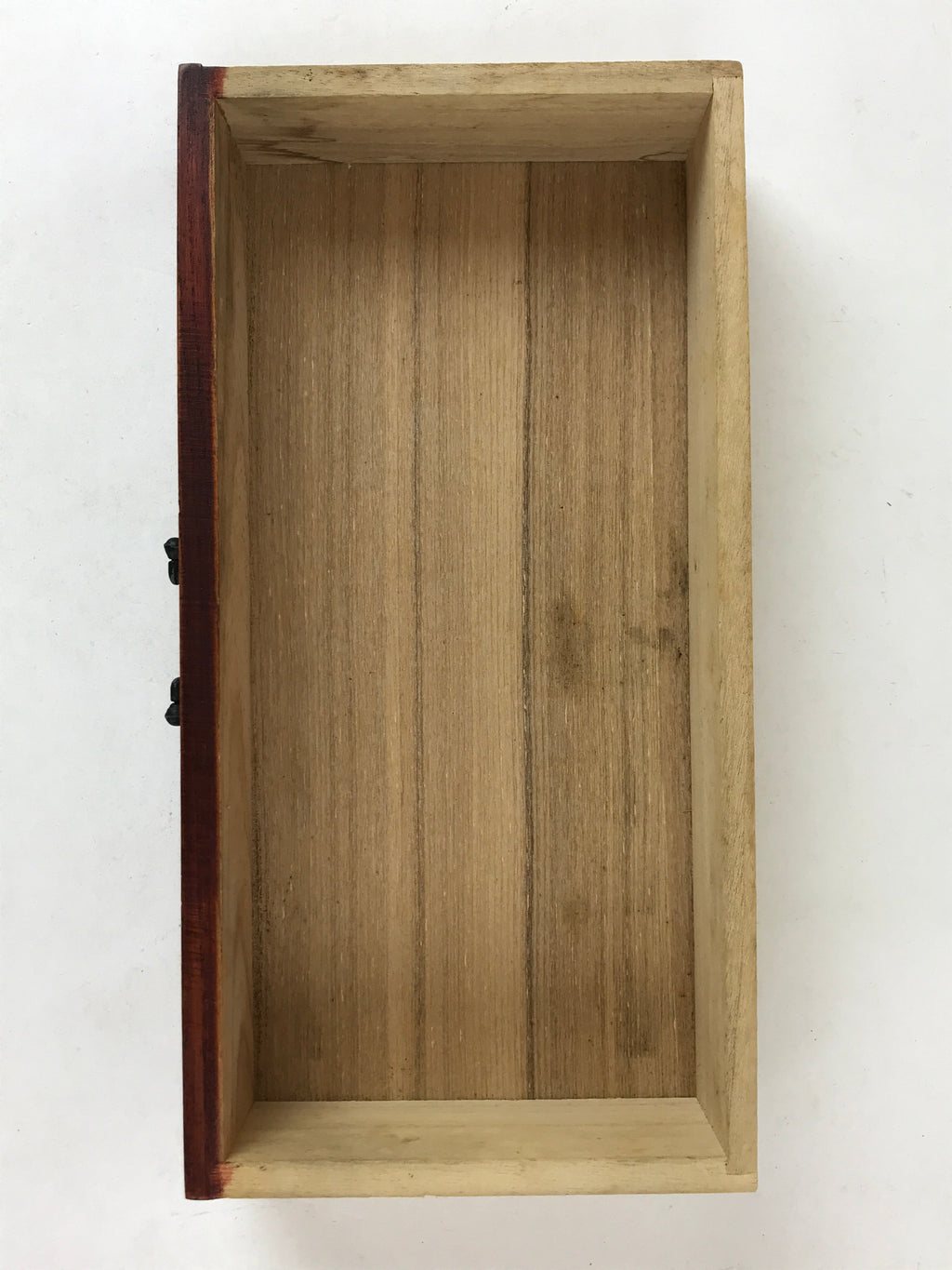 Japanese Wooden Display Shelf Vtg Shoji Style Tansu Chest Brown 1 Drawer T356