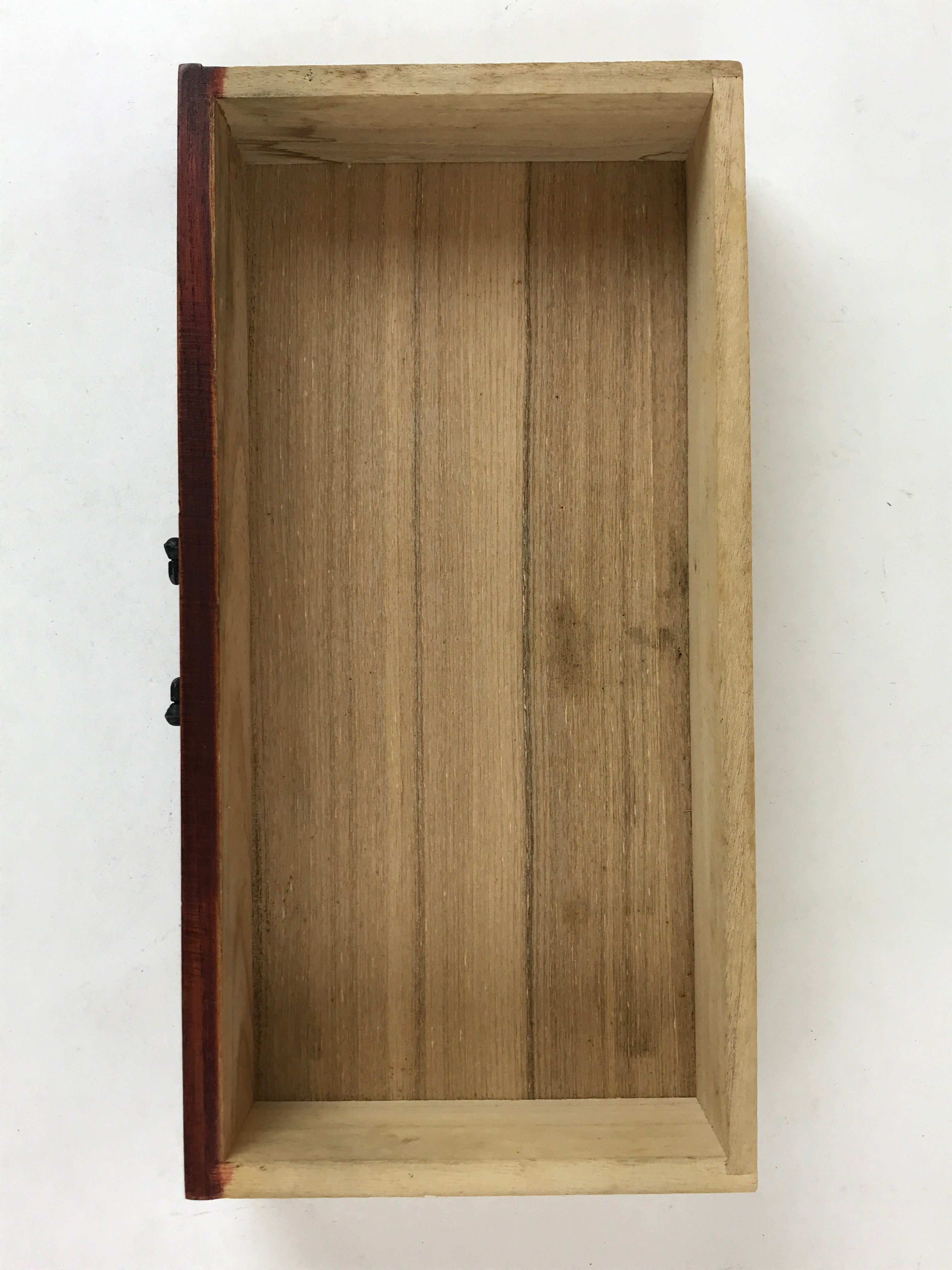 Japanese Wooden Display Shelf Vtg Shoji Style Tansu Chest Brown 1 Drawer T356