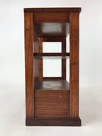 Japanese Wooden Display Shelf Vtg Shoji Style Tansu Chest Brown 1 Drawer T356