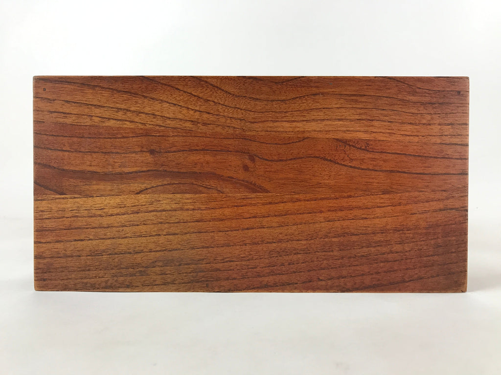 Japanese Wooden Display Shelf Vtg Shoji Style Tansu Chest Brown 1 Drawer T356