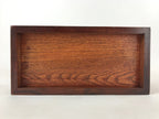Japanese Wooden Display Shelf Vtg Shoji Style Tansu Chest Brown 1 Drawer T356
