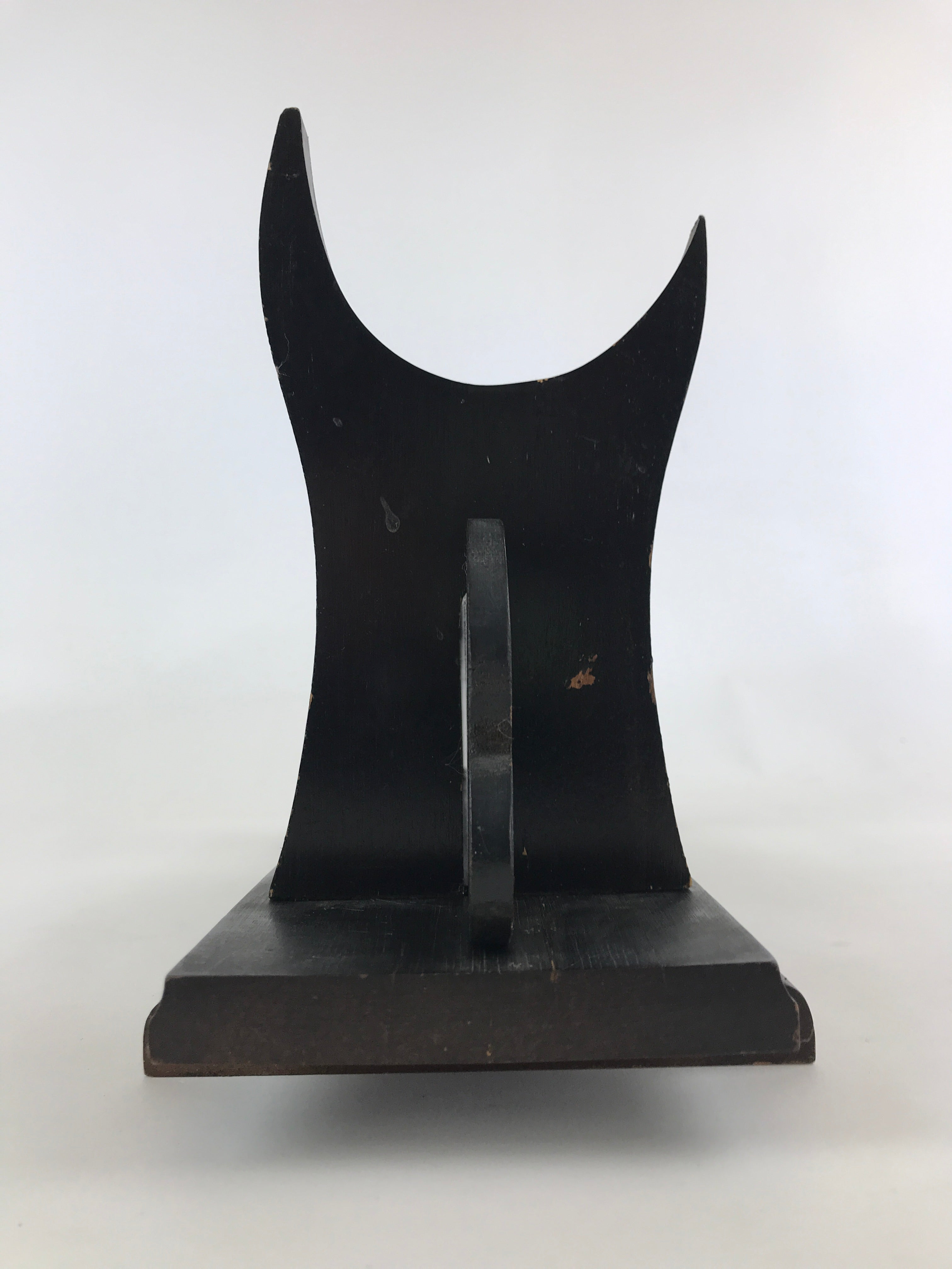 Japanese Wooden Display Stand Vtg Multi-purpose Showcase Rack Black T350