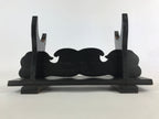 Japanese Wooden Display Stand Vtg Multi-purpose Showcase Rack Black T350