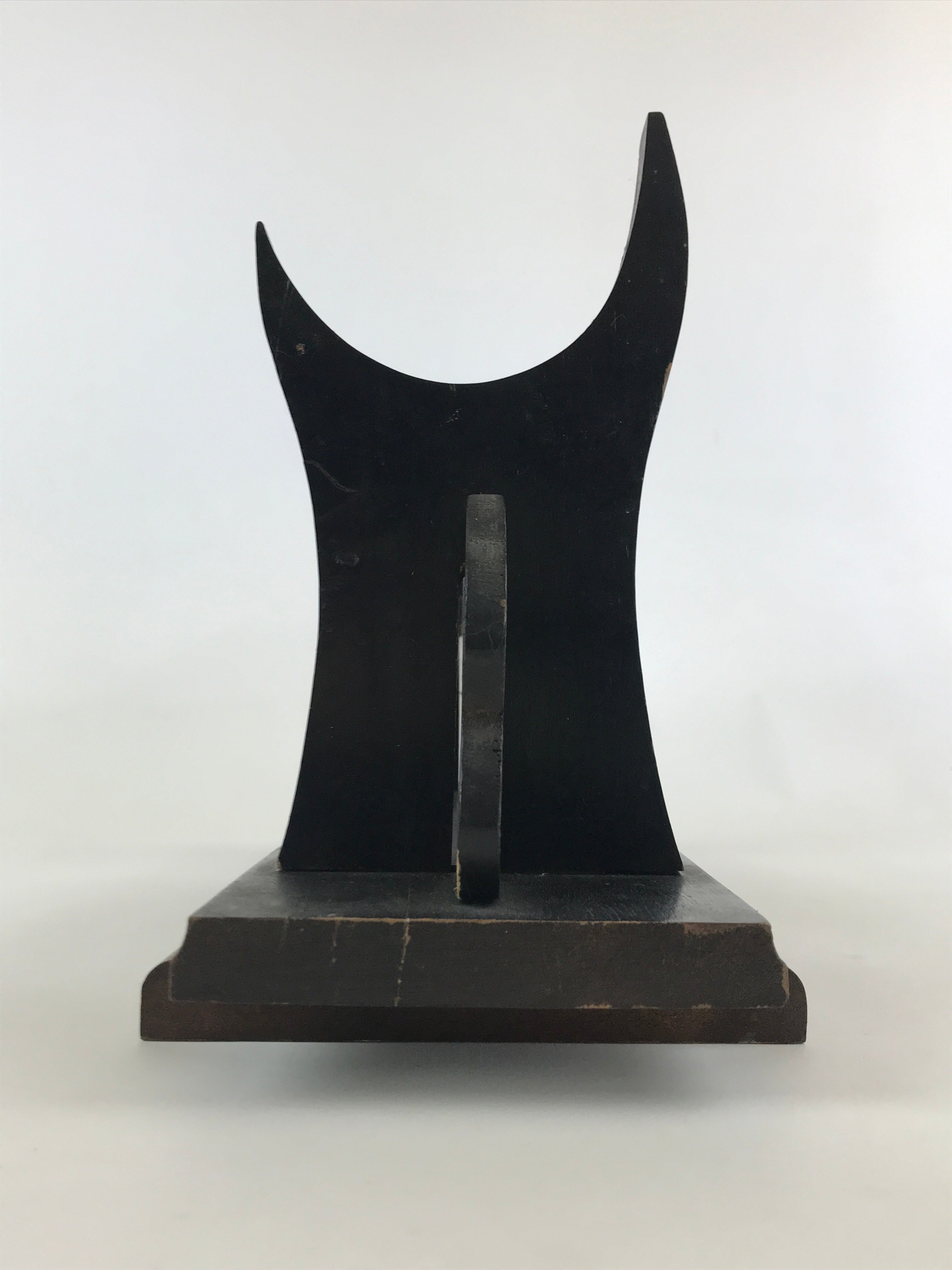 Japanese Wooden Display Stand Vtg Multi-purpose Showcase Rack Black T350