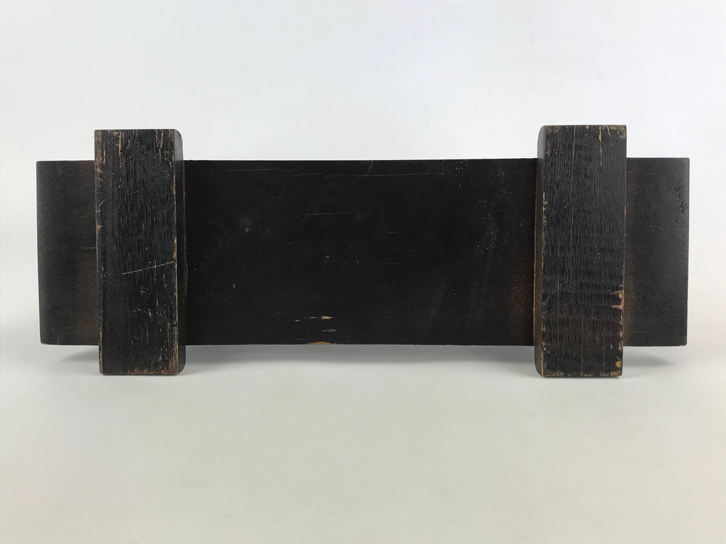 Japanese Wooden Display Stand Vtg Multi-purpose Showcase Rack Black T350