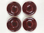 Japanese Wooden Drink Saucer 5pc Set Shunkei-Nuri Chataku Coaster Round UR945