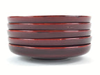 Japanese Wooden Drink Saucer 5pc Set Shunkei-Nuri Chataku Coaster Round UR945