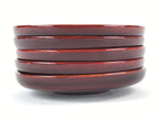 Japanese Wooden Drink Saucer 5pc Set Shunkei-Nuri Chataku Coaster Round UR945
