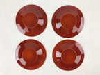 Japanese Wooden Drink Saucer 5pc Set Shunkei-Nuri Chataku Coaster UR943