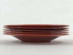 Japanese Wooden Drink Saucer 5pc Set Shunkei-Nuri Chataku Coaster UR943