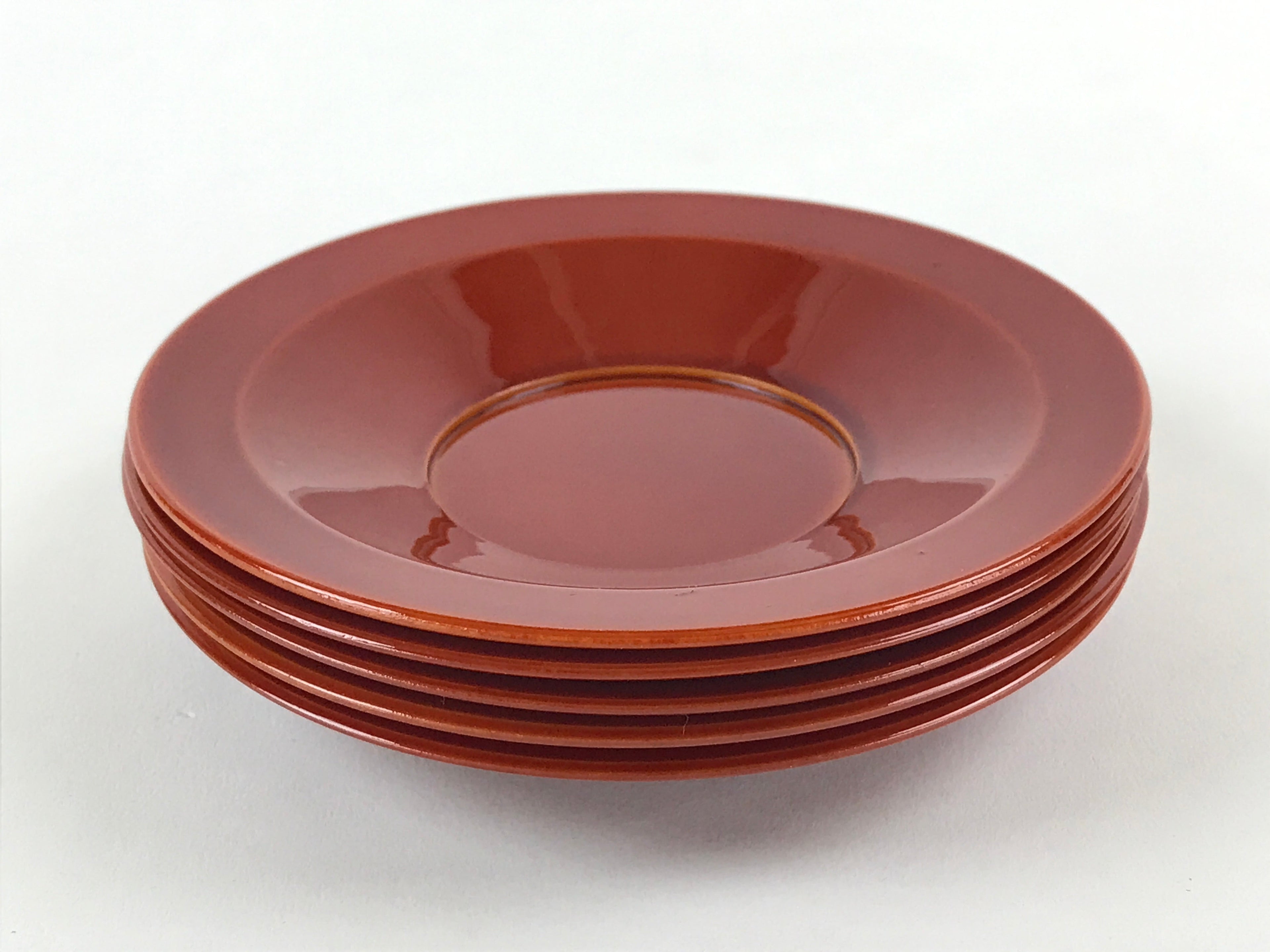 Japanese Wooden Drink Saucer 5pc Set Shunkei-Nuri Chataku Coaster UR943