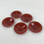 Japanese Wooden Drink Saucer 5pc Set Shunkei-Nuri Chataku Coaster UR943