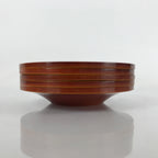 Japanese Wooden Drink Saucer Vtg 5pc Chataku Set Hida Shunkei Coaster Brown L236